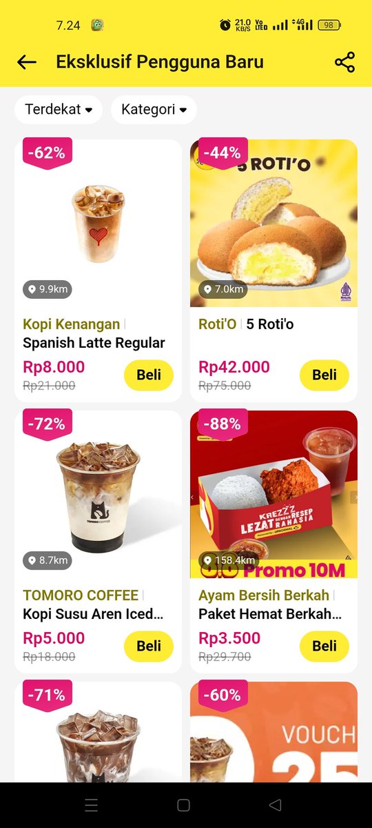 itsluvy's tweet photo. Yang mau jajan bayar lebih murah bisa lewat apk Qpon, download apk nya daftar trus masukkin kode refferal 333FC1 atau biar cepet bisa langsung pakai link ini https://t.co/60amSYm21t kalo udah daftar bisa pilih produk yg mau dibeli trus tukar di outlet terdekat. https://t.co/15vck4OGMz