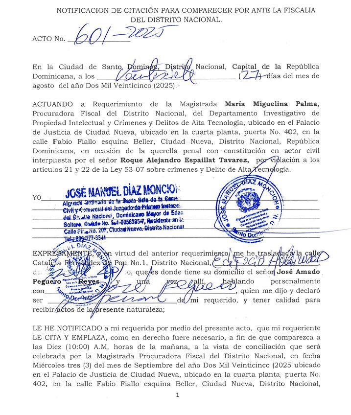 Mario Herrera (@mariohh) on Twitter photo No entiendo cómo es que un político que aspira a que le voten, atenta contra la libertad de expresión de esta manera… imagínense siendo presidente. Algo muy torpe por parte de <a href="/ROQUEESPAILLAT/">ROQUE ESPAILLAT</a>.
¡Lo bueno es que se delatan con tiempo! Mi solidaridad para <a href="/josepeguero/">José Peguero</a> No entiendo cómo es que un político que aspira a que le voten, atenta contra la libertad de expresión de esta manera… imagínense siendo presidente. Algo muy torpe por parte de <a href="/ROQUEESPAILLAT/">ROQUE ESPAILLAT</a>.
¡Lo bueno es que se delatan con tiempo! Mi solidaridad para <a href="/josepeguero/">José Peguero</a>