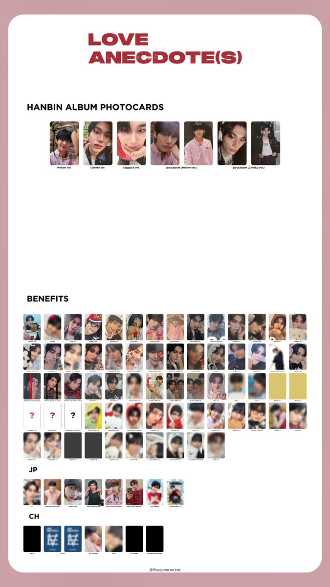 EVNNE LOVE ANECDOTE(S) album photocard + benefit / pob Keita