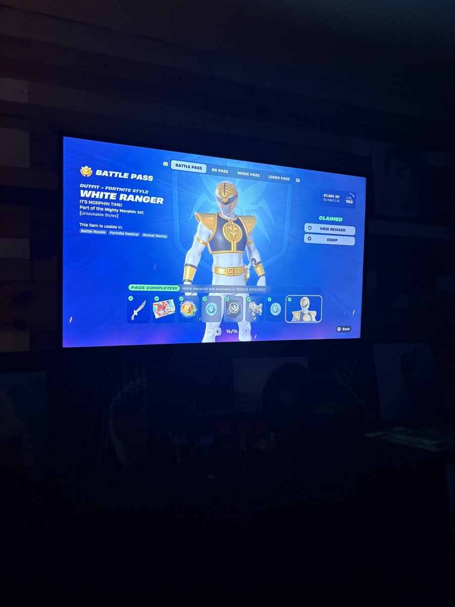 astrafires's tweet image. battle pass #completed get up on your good foot