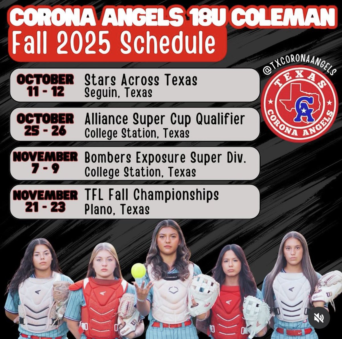IT'S THAT TIME AGAIN!!
After being out for 6 months, I’m finally CLEARED to play again!! So pumped to be back on the field with my CA family this fall. Can’t wait to compete again! 
#4Him  <a href="/coronaangelstx/">Corona Angels Texas</a> <a href="/coachkchapman/">Kelsey Chapman</a> <a href="/BissaroCoach/">Coach B</a>