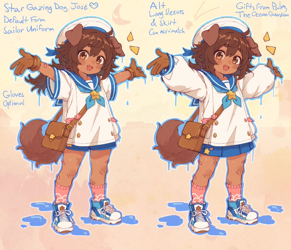 New Sailor suit for the Doggy :D
💫 #ocart #characterdesign #jart 💫
