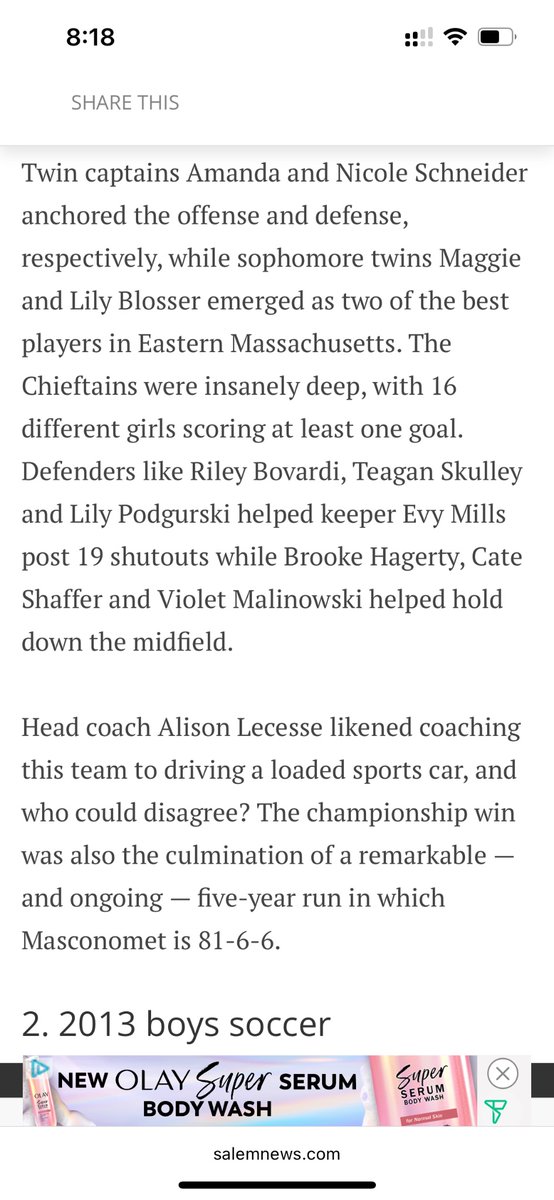 MGS-Masconomet Girls Soccer (@mascogsoccer) on Twitter photo 