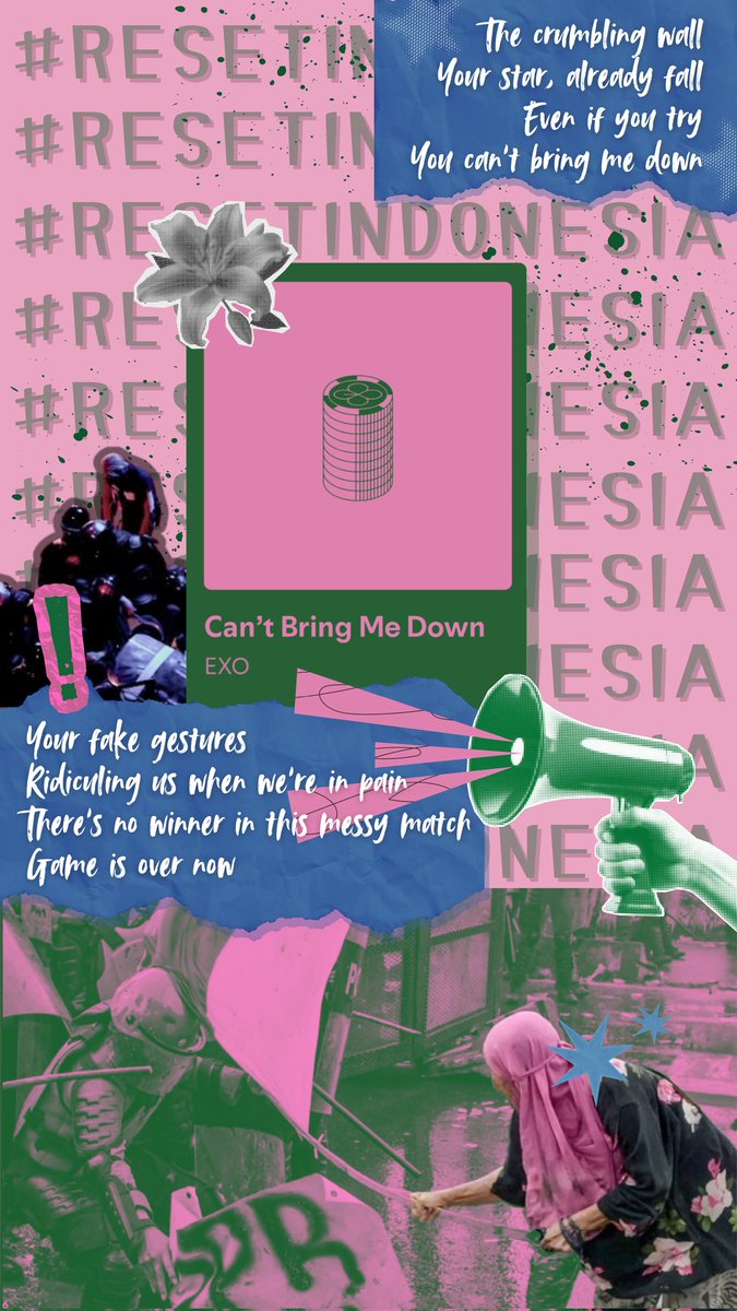 do_dyasoo's tweet photo. Can't Bring Me Down
- EXO

#BravePinkHeroGreen
#ResetIndonesia 🩷💚💙 https://t.co/aQxK7k2XYB