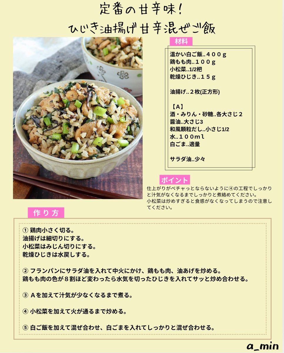 a_min296's tweet photo. 子���もも食いつく定番の甘辛味😋✨ https://t.co/3JWU0xSdiv