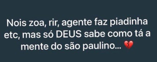 so Deus sabe.