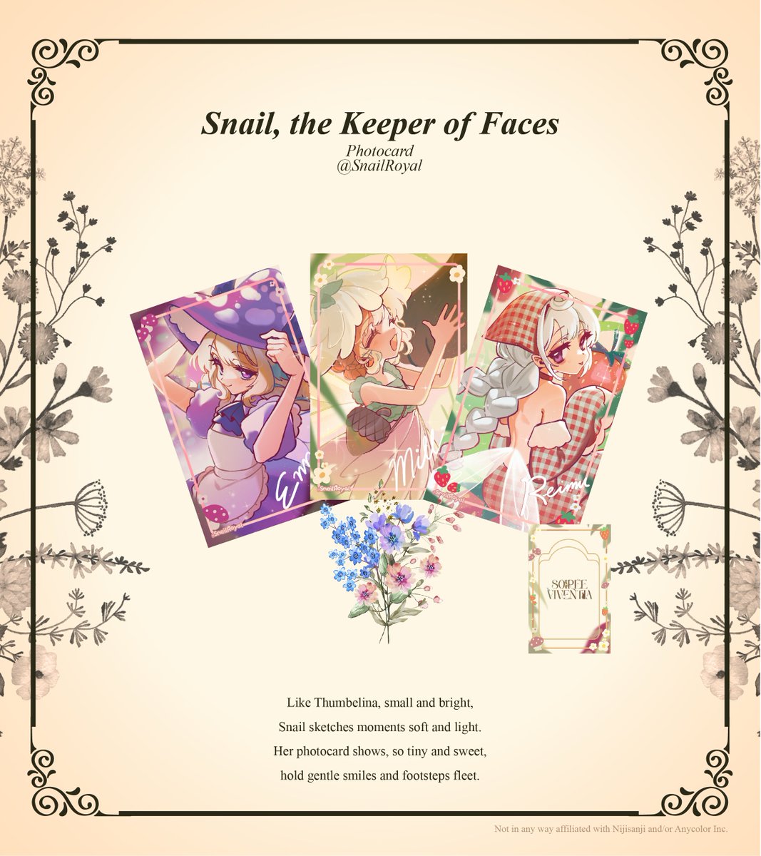 💐Artist Reveal💐

With soft hues and whispered stories, <a href="/SnailRoyal/">Snail 🌹</a> captures stillness in motion. A photocard to keep close, like a warm and gentle memory 🌸

#soiree_viventia