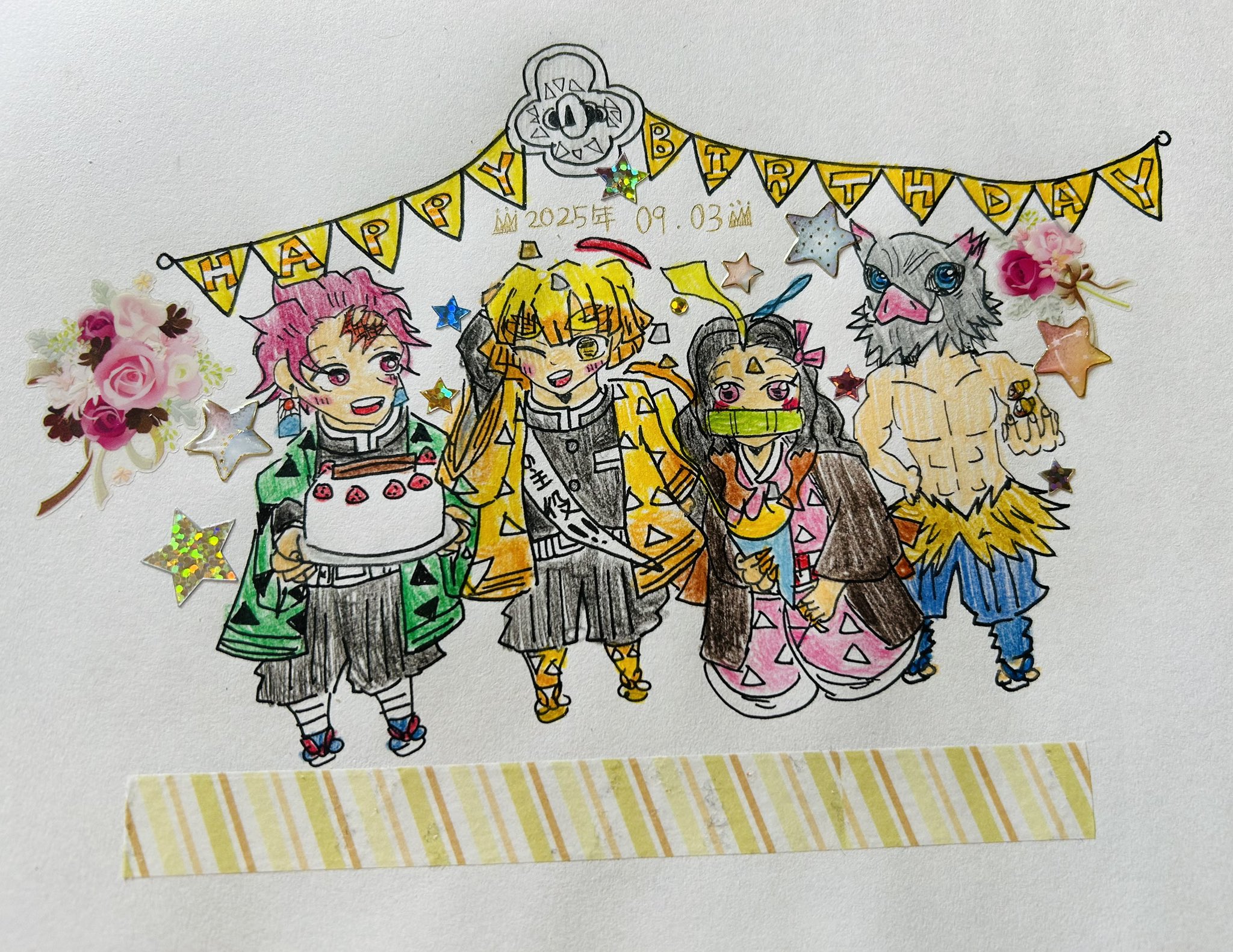 鬼滅の刃　生誕祭　2024 スタンディPOP 善逸　ダイニング限定 鬼滅の刃 生誕祭 2023 スタンディPOP 我妻善逸 ダイニング限定