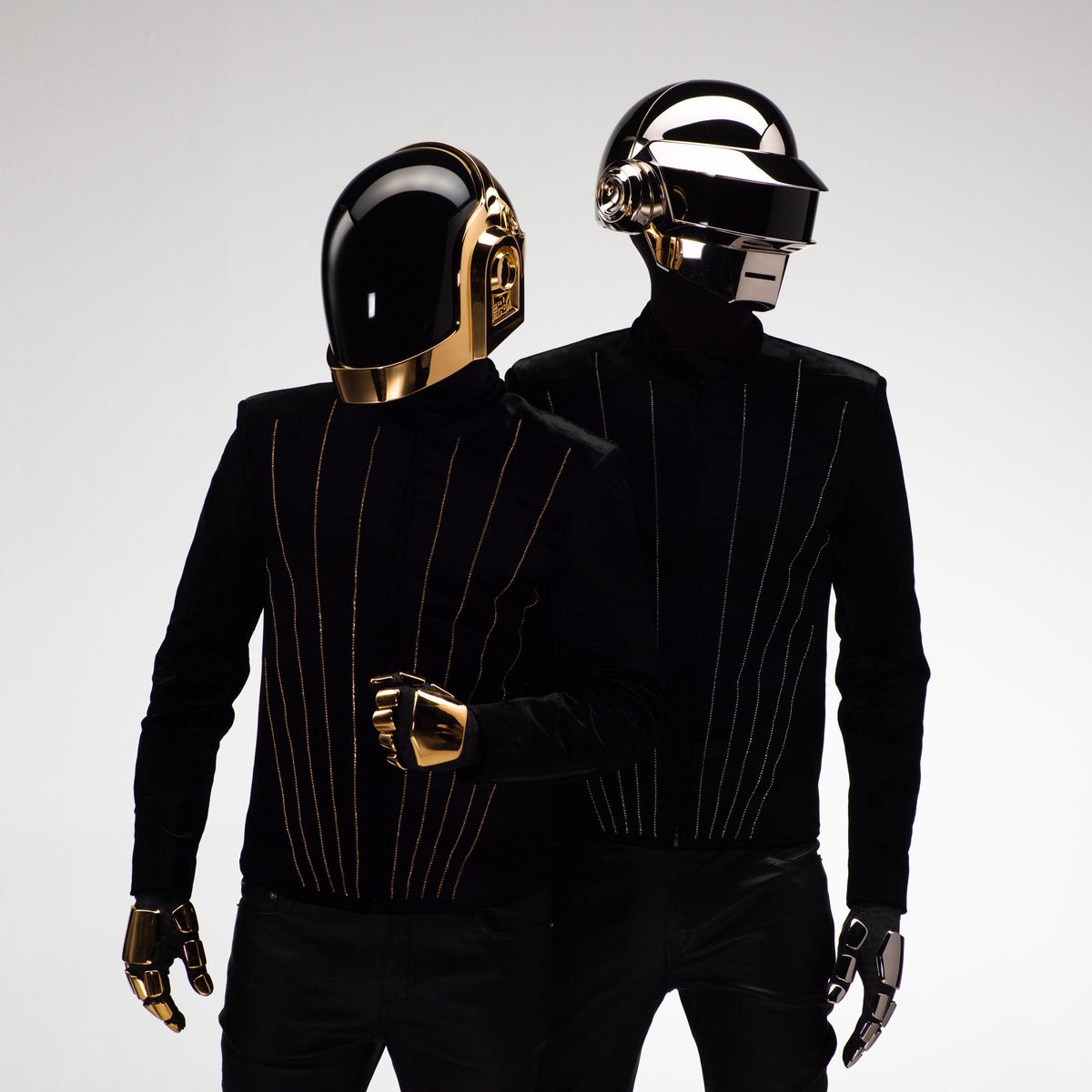 Daft_Wub's tweet image. Daft Punk photographed by David Black in 2015
