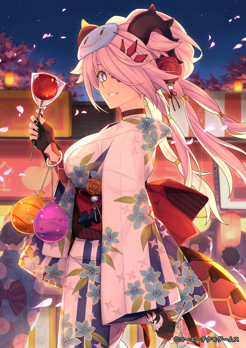 浴衣にりんご飴に水風船👘🍎🎐 夏祭りを楽しむイェルカの姿をお届け