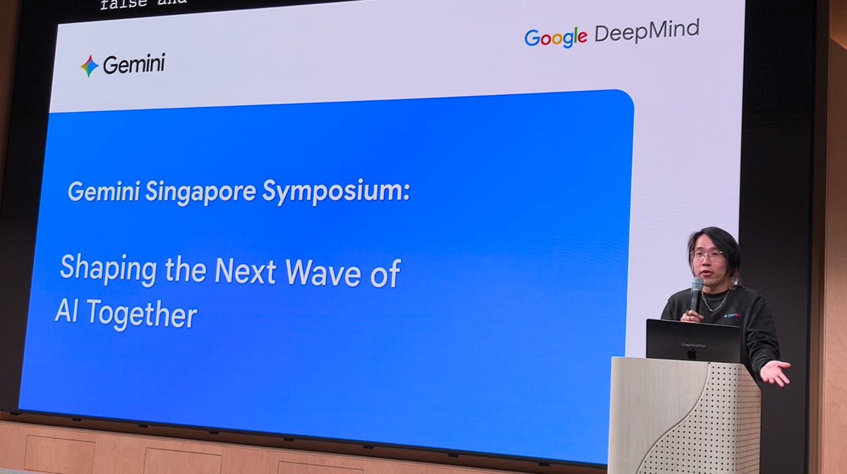 Opening of the Gemini Singapore Symposium by @YiTayML