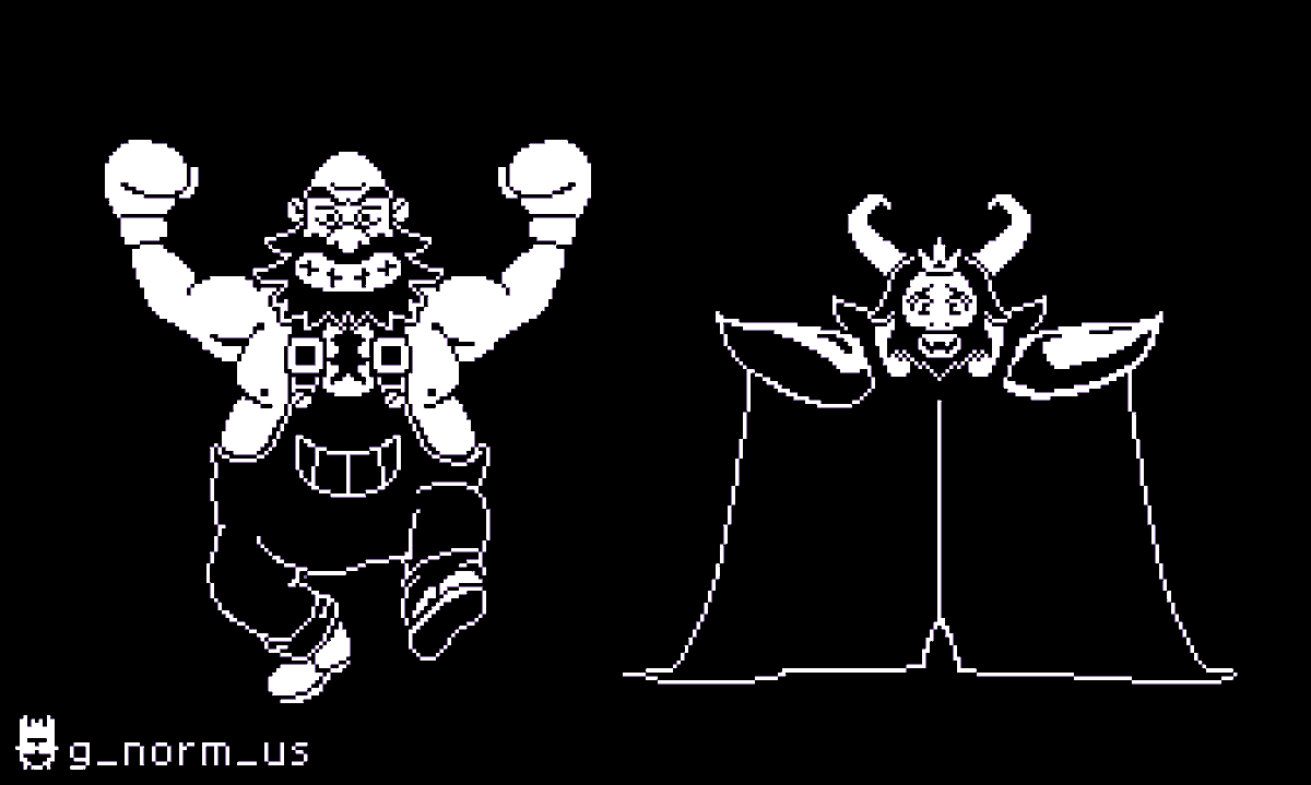 g_norm_us's tweet image. Bear Hugger in Undertale Warmup

#Undertale #UTDR #PunchOut