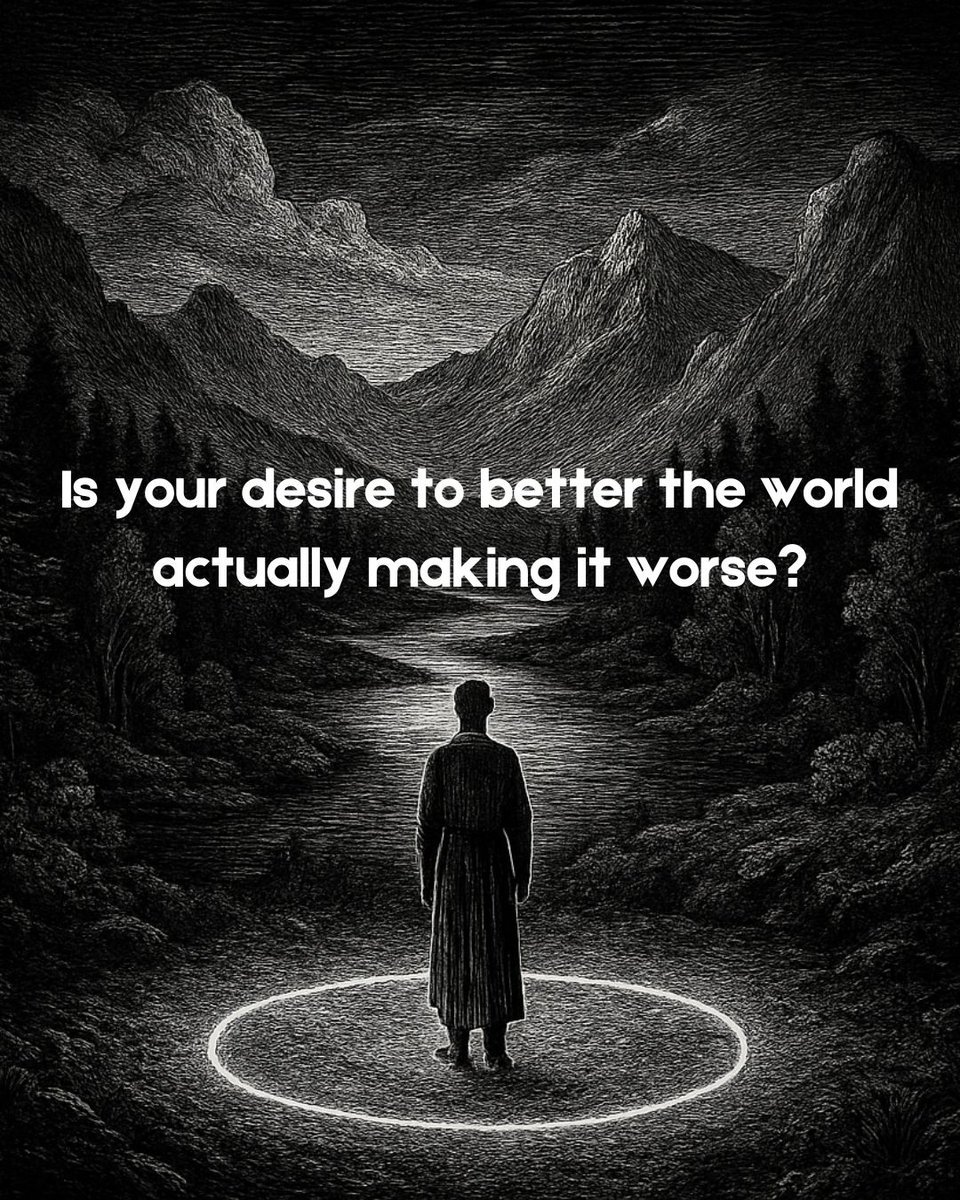 doseofdao's tweet image. The trap of trying to “fix” what was never broken.
#sacredworld #noninterference #naturalrhythms #acceptance #doseofdao #philosophy #harmony #wuwei