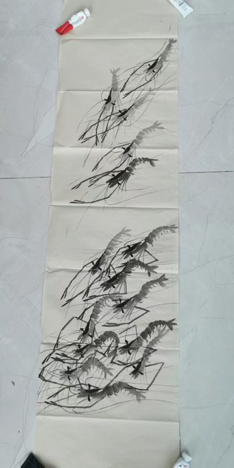 Theodze1's tweet photo. @hellomonty_ @Shrimpers_nft @anoma I really like your project—it's very creative. I'm an artist myself, and this is my work. https://t.co/B7OGQwc3o0