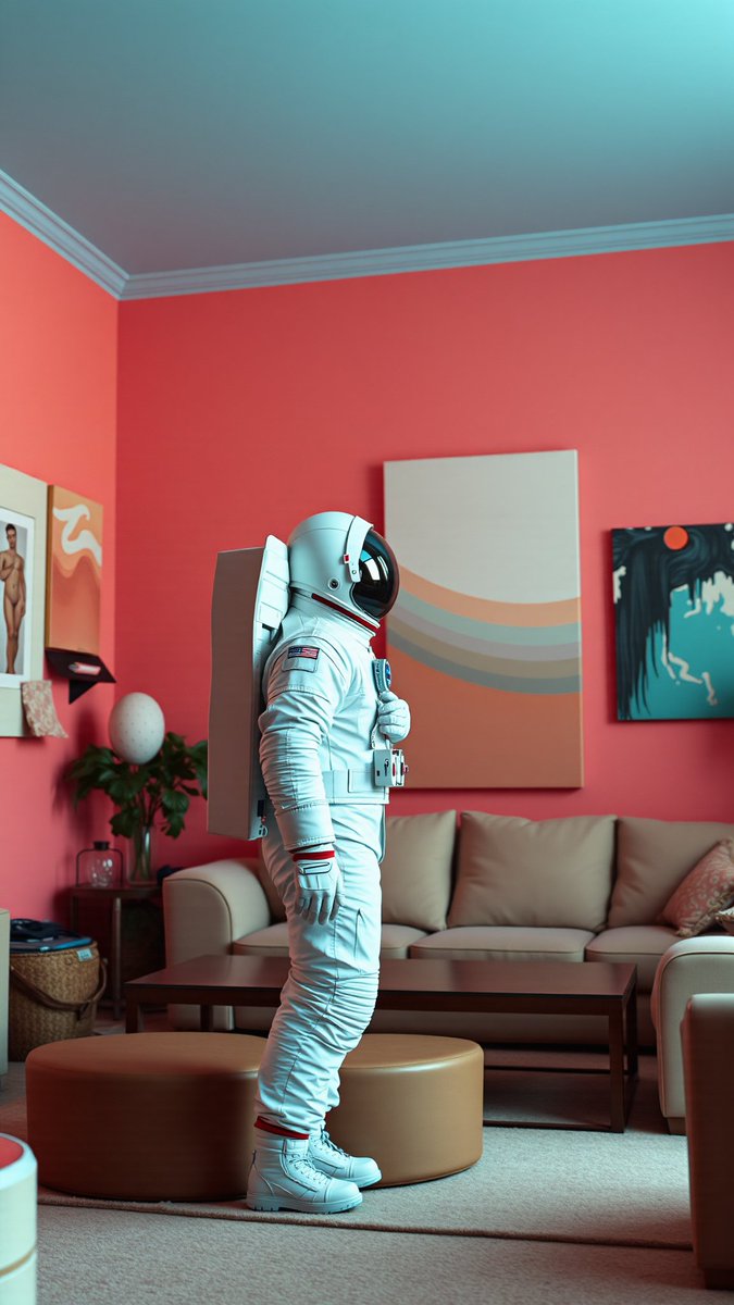 Artistic image of an astronaut in a living room, representing smooth global payments