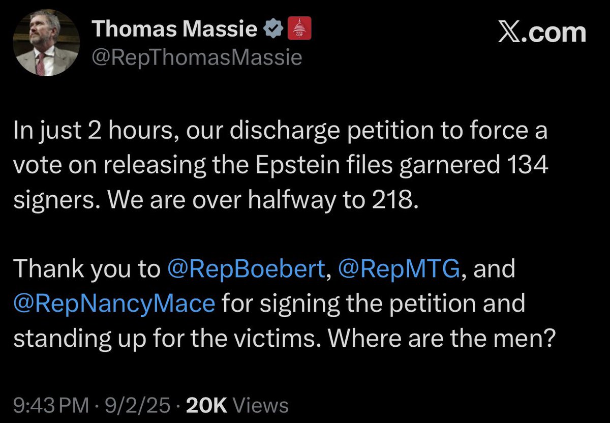 Republican men standing with Trump against the Epstein victims to maintain the cover up.