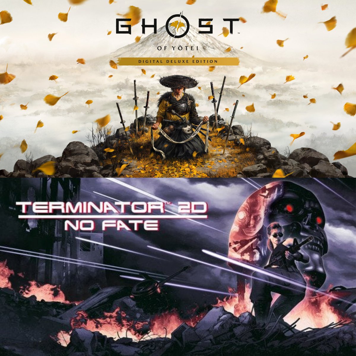 MorrisAlmighty2's tweet image. The only two games that I will be playing next month 

#GhostofYotei #Terminator2DNoFate