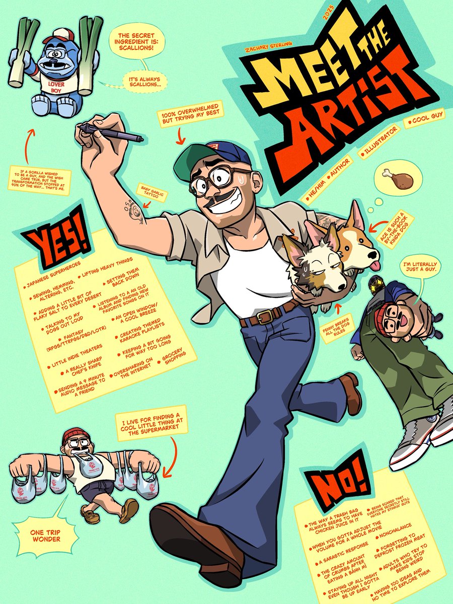 Hello, my name is Zachary and I like to overshare on the internet! #meettheartist2025