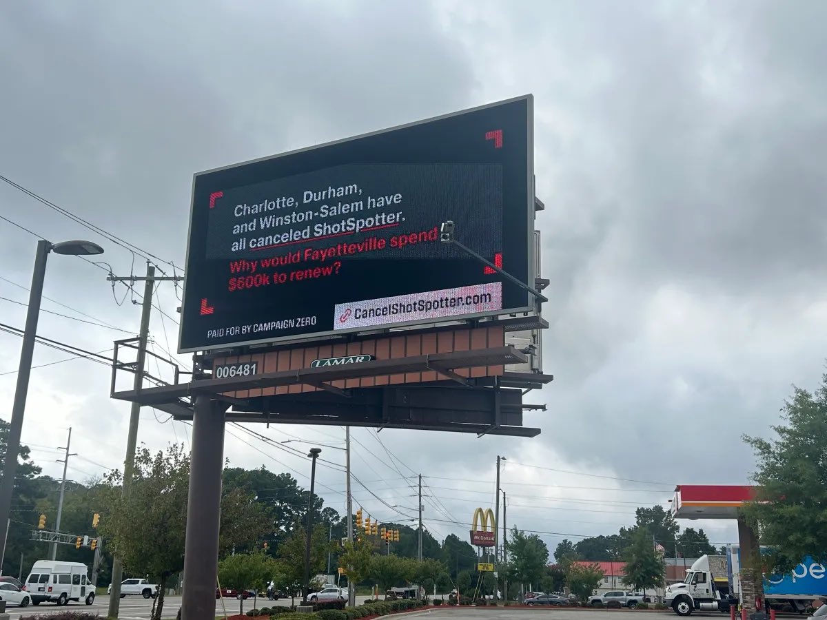 Activist slogans *may* 🤷🏾‍♂️look good on a highway sign, but they don’t help gunshot wound victims bleeding 🩸 out on the sidewalk. 

Communities that care about public safety don’t cancel ShotSpotter, they count on it for faster, more precise response to criminal gunfire. 💪🏾