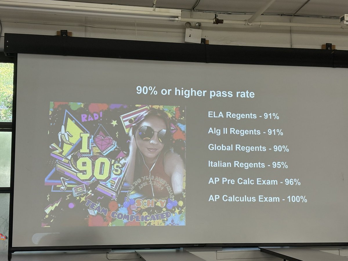 collinsnyc's tweet image. Today’s beauty Part I - first day of school @NewHeightsACS (and those are my #APPreCalc and #APCalc classes being celebrated on the #firstdayofschool.