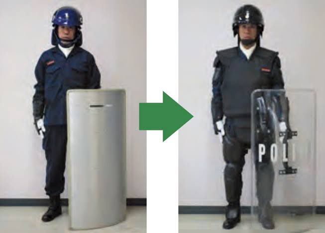 AwaCat2024 あと、機動隊の防弾盾にも用いられていますが、近年は軽量