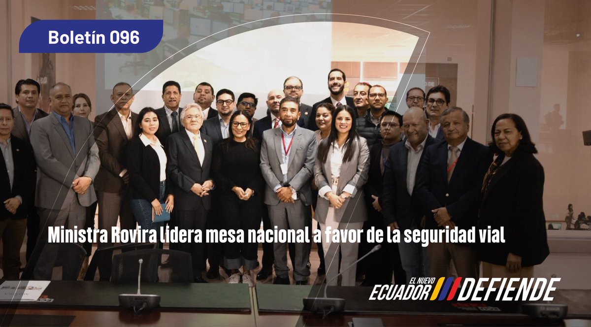 🗞️Boletín l Ministra Rovira lidera mesa nacional a favor de la seguridad vial

🔗 Lee el boletín completo aquí ⬇️
bit.ly/4mEvYQx