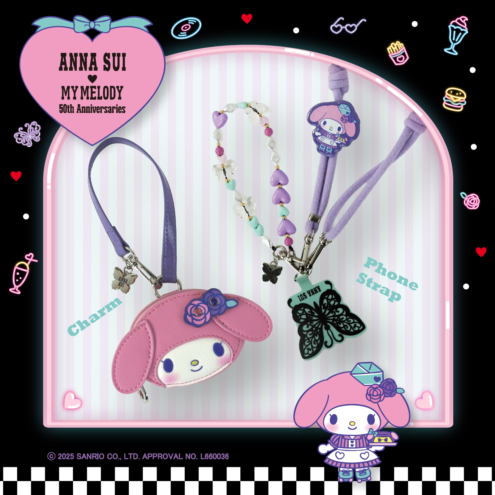 5点目100円♡新品♡サンリオ♡アクリルチャーム 100均『サンリオ アクリルチャーム』新商品が2025年2月より発売