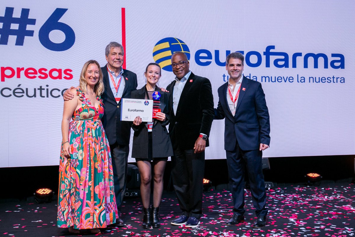 NationalNewsG's tweet photo. Eurofarma es elegida, por 4º año consecutivo, como la mejor farmacéutica para trabajar en América Latina
Un nuevo reconocimiento reafirma la cultura de excelencia y el compromiso con el bienestar y el desarrollo de los colaboradores https://t.co/OV8YBWva6F