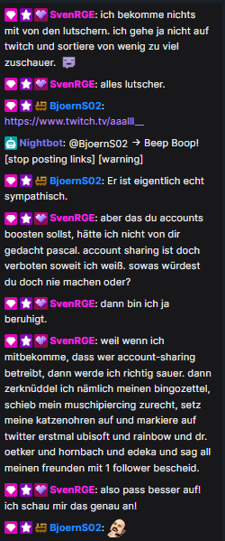 SarueNeko's tweet photo. JA SVEN,ich poste das sehr gerne,auch für nur einen meinen Follower!Zeig uns gerne mehr was für ein herzlicher Mensch bist.Gewissen Randgruppen&amp;auch uns wünschst du auch onstream den Tod.Guter Typ. Deine Mama ist safe proud of u. @SvenRGE @UbisoftDE @UbisoftSupport @RainbowSixDE https://t.co/0mVH1c0pjN