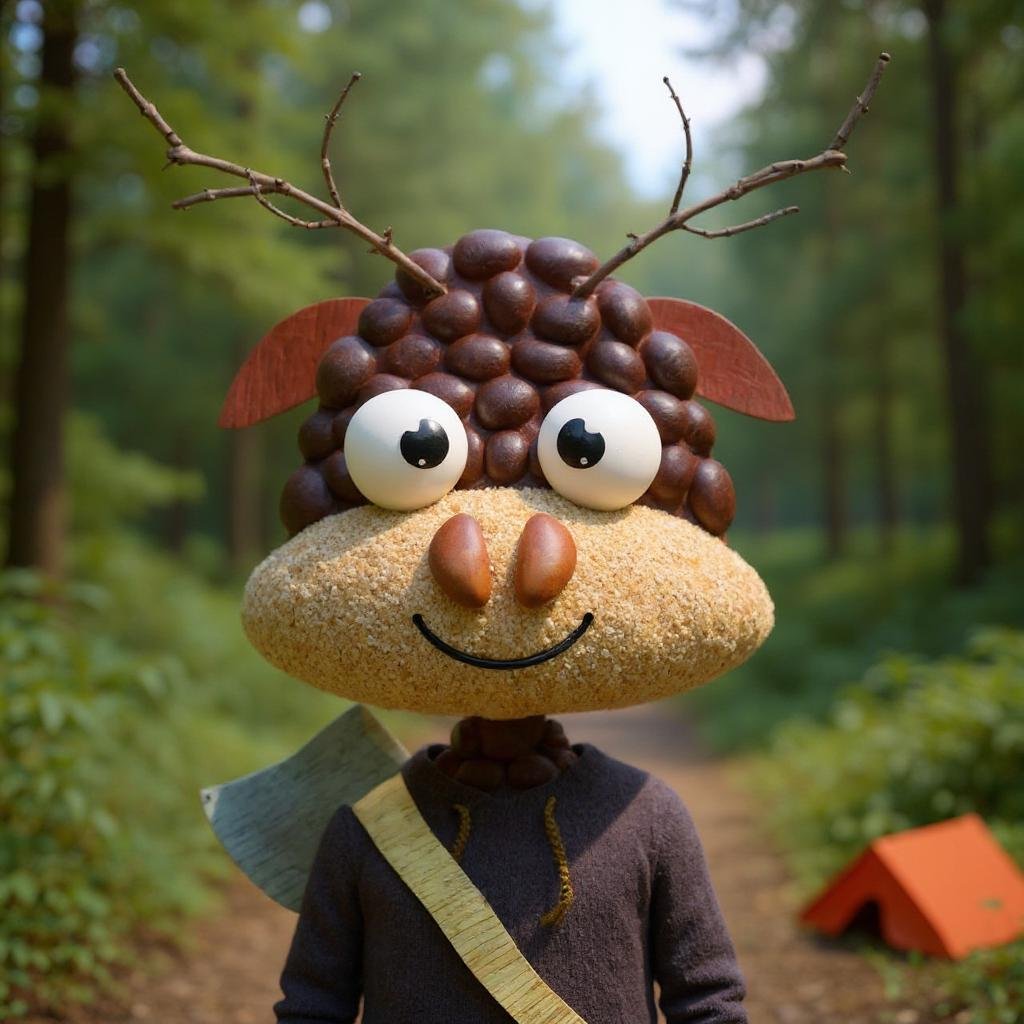 JoellaVirt2695's tweet image. Interesting to see how a cartoonish character made of natural objects.conveys happiness.Labeling was fun yet challenging.balancing soft tones,centered composition, cartoon style with precise annotation @campnetworkxyz  @SaharaLabsAI #ImageLabeling  #AI #DataAnnotation #project21g
