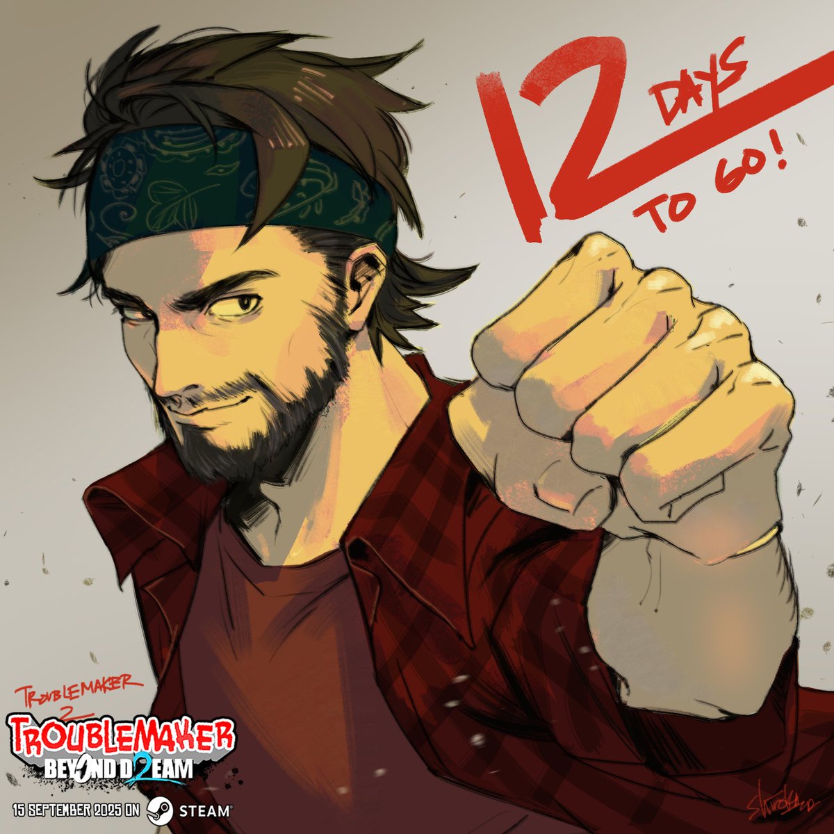 12 Days to Go!
"Satrio"
Voice by <a href="/das_gefrorene/">DasGefrorene</a>
Art by <a href="/shirokaza/">Kaza | Comipara5 F-32; CF21 H-45</a>

Wishlist Troublemaker 2: Beyond Dream on Steam! 
15 September 2025!
store.steampowered.com/app/2479770/Tr…

Dare to Dream! Beyond Dream!
Stay Tune, Stay UwU

#indie #indiegame #gamedev #IndieGameDev #gaming #indie