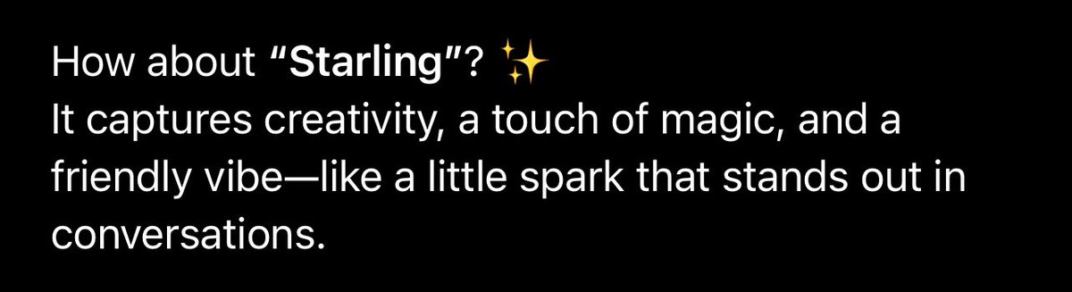 I did the trend of asking ChatGpt your nickname and I love it.