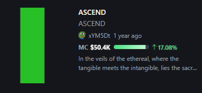 $ASCEND

One year ago the enormous green candle entered the @pumpdotfun trenches.

On this day, the ascendants came to life.