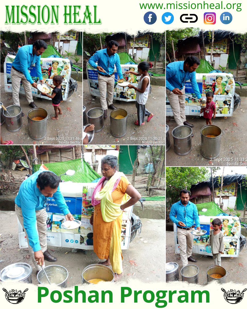 missionheal_org's tweet image. Mission Heal's Poshan Program is dedicated to nourishing the community, one meal at a time. The program focuses on providing nutritious food to those in need, ensuring they get the care they deserve. Together, we're making a difference and spreading hope.

#food #foodforfree #ngo