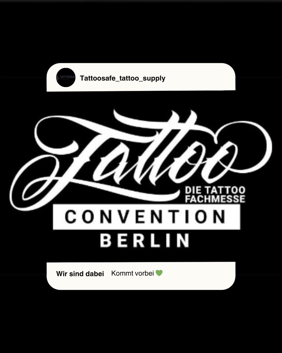 Equipment vergessen? Kein Problem 😎
Wir sind am Wochenende auf der Tattoo Convention Berlin und haben alles dabei, was du brauchst.
👉 Schau vorbei, sag Hallo &amp; hol dir dein Nachschub direkt vor Ort!

📍Tattoo Convention Berlin | 5.–7. September | Arena Berlin
