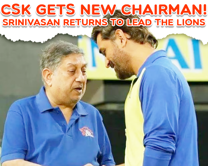 Yolacricket's tweet photo. 🚨 BREAKING NEWS from the world of IPL 🏏

💛 — A historic chapter unfolds for the Chennai Super Kings! N. Srinivasan, the visionary behind CSK’s legacy and India Cements’ stalwart, has officially taken charge as the Chairman of Chennai Super Kings Cricket Limited 🙌✨. 

Alongside him, his daughter Rupa Gurunath joins as Director, marking a powerful father-daughter duo on the CSK Board! 📊

🔥 With Ultratech’s major acquisition & evolving ownership, this move signals a bold new era for CSK — bigger, stronger & more unstoppable than ever! 💛🦁

 #CSK #IPL2025  #ChennaiSuperKings #IPLNews #MSDhoni  #IPL