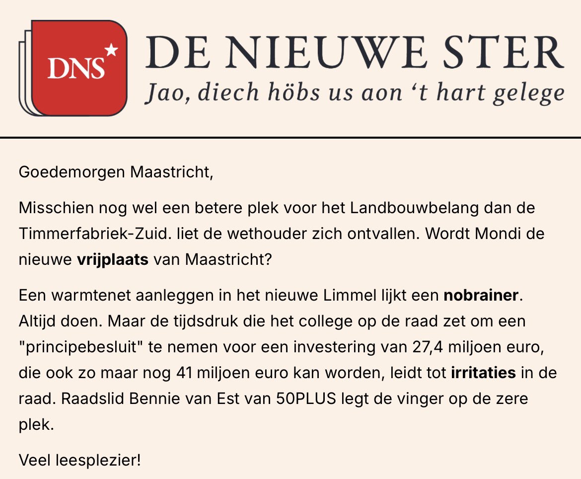 Raadslid Bennie van Est van 50PLUS legt de vinger op de zere plek.