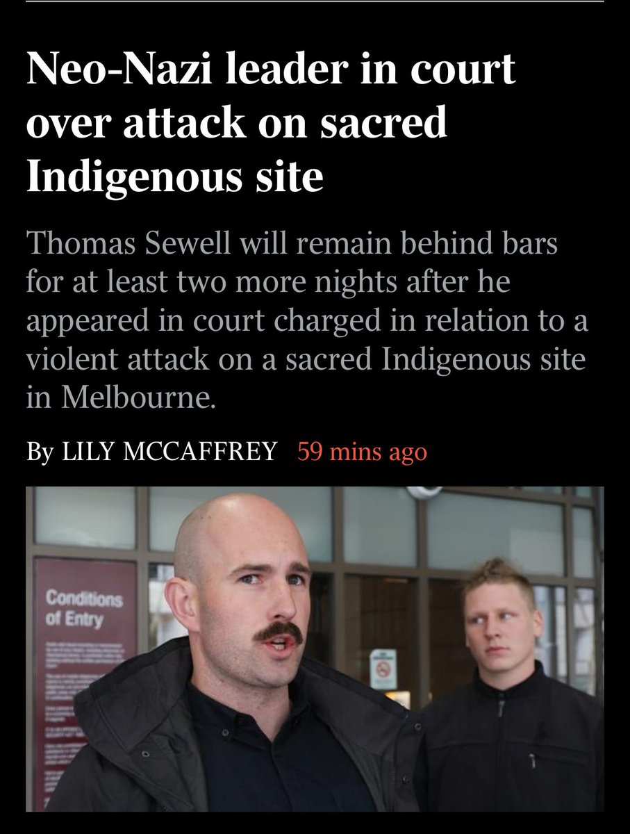 He’s not in court for attacking a sacred site, ⁦<a href="/australian/">The Australian</a>⁩ - he’s charged with unprovoked violence against people, his alleged victims are people, not inanimate objects.