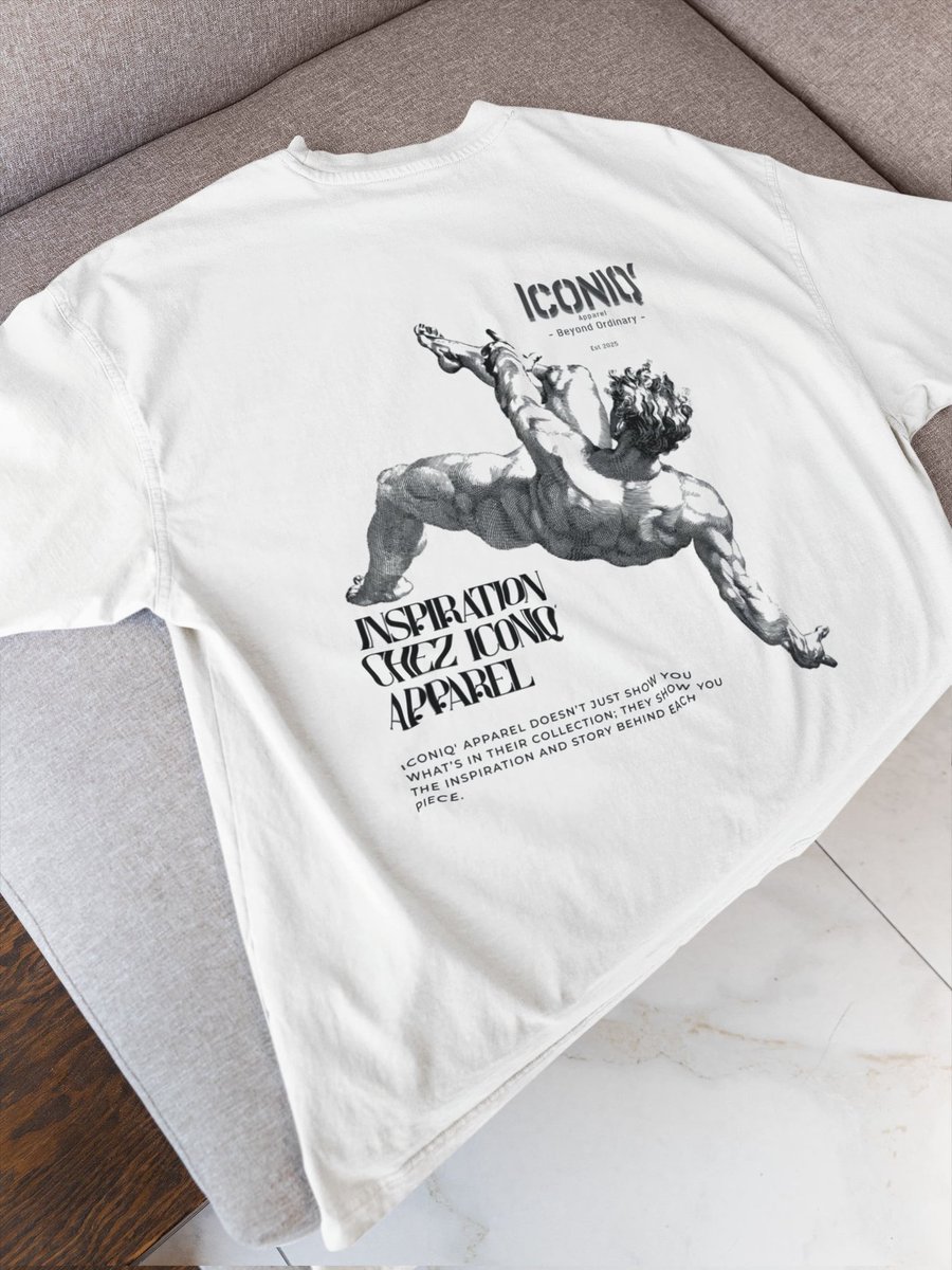 IconiQApparelCo's tweet photo. New Drop: 'The Curator' Graphic Oversized Tee. Classic art, modern drip. #BeyondOrdinary
🛒 Shop: https://t.co/9KuVbn0OVc
#IconiQApparel #ArtTee #Streetwear https://t.co/ZHiy4LflvD