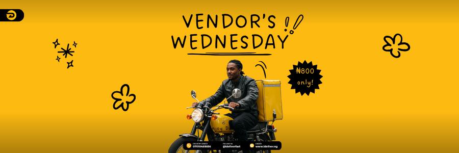 It's Vendor's Wednesday; your morning just started!
Send a message to enjoy. T&amp;C Apply