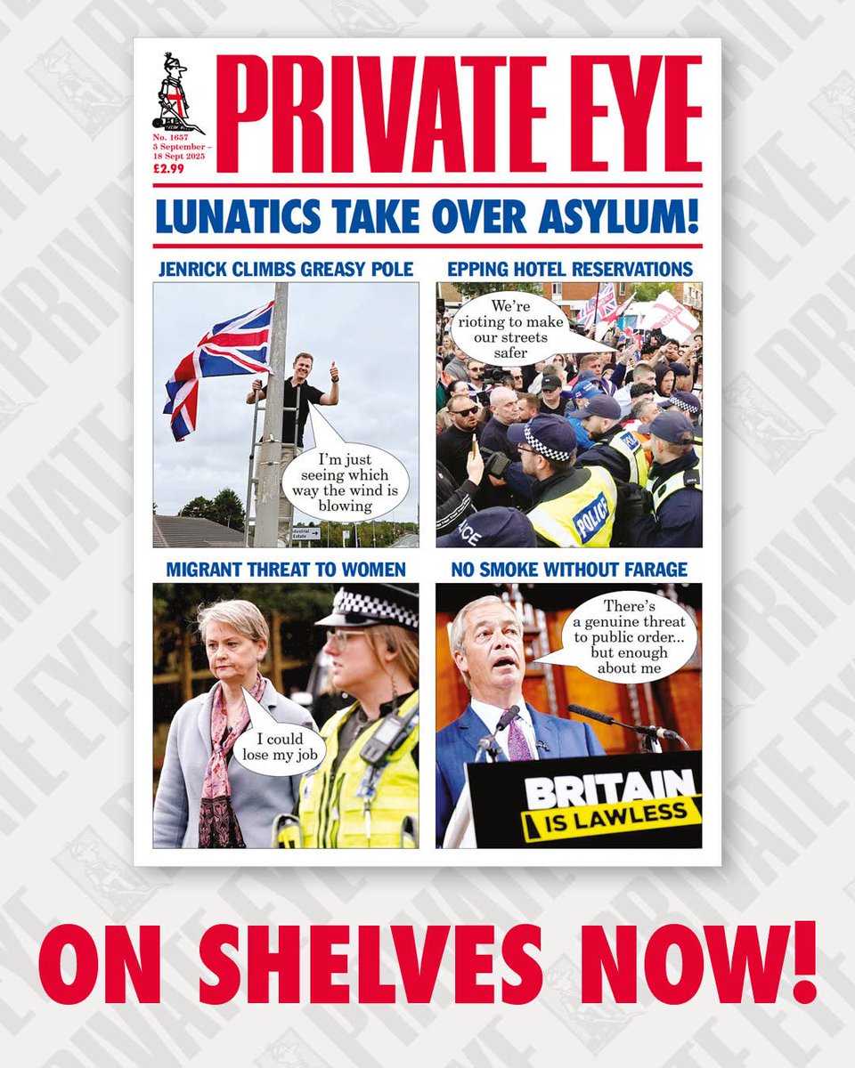 Lunatics Take Over Asylum!

The new Private Eye is out now.