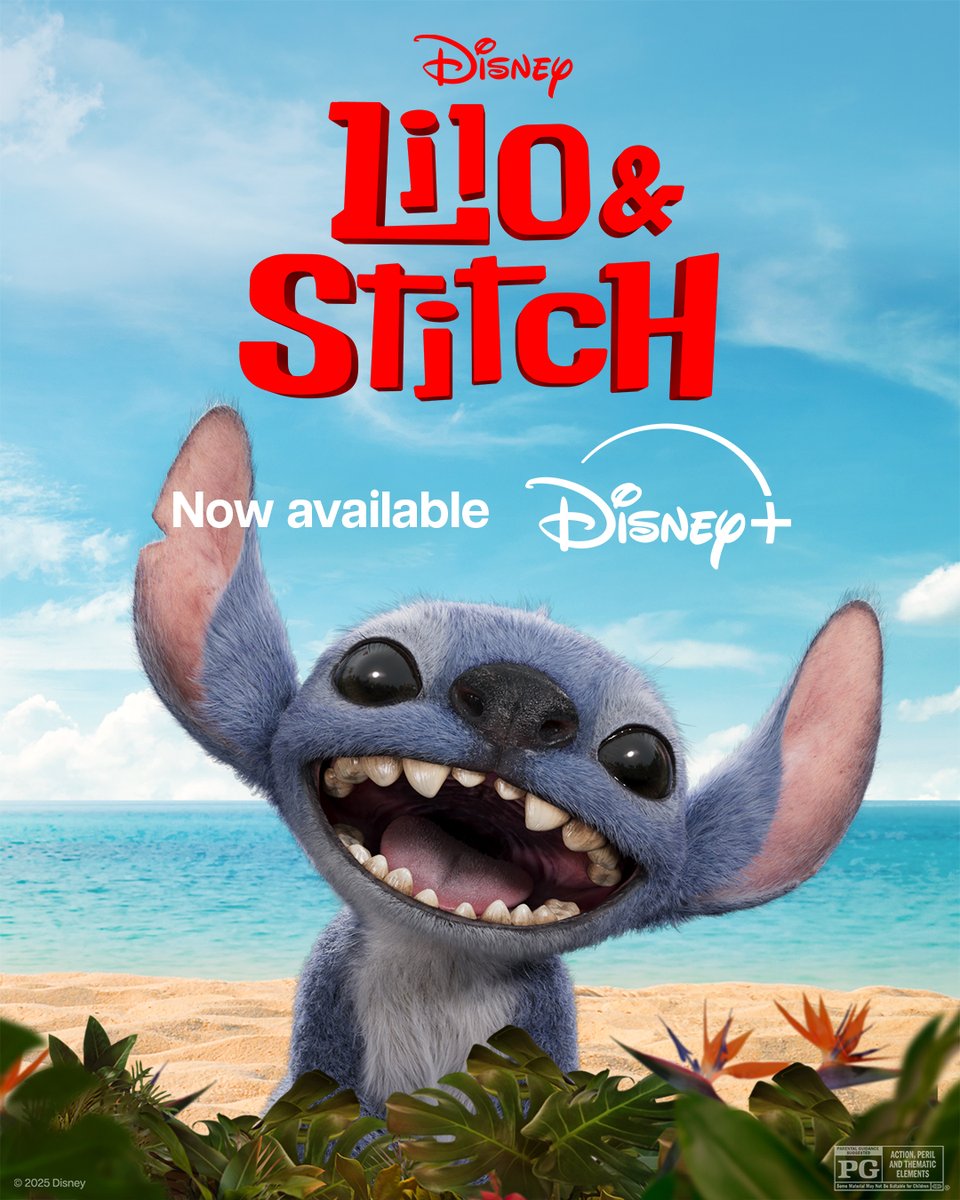 #LiloAndStitch is now available on <a href="/DisneyPlus/">Disney+</a>!