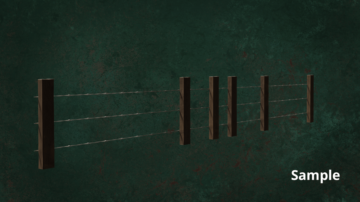 avptankpowerjc's tweet photo. Samples Fences Render - Military FencesWireB Series Metal Fortress Obstacle- N3P. Assets Game - Cycles in Low Samples. #b3d, #blender, #unity, #assets, #game, #props, #wires, #fences, #wireFences https://t.co/vfbmKA0hk7