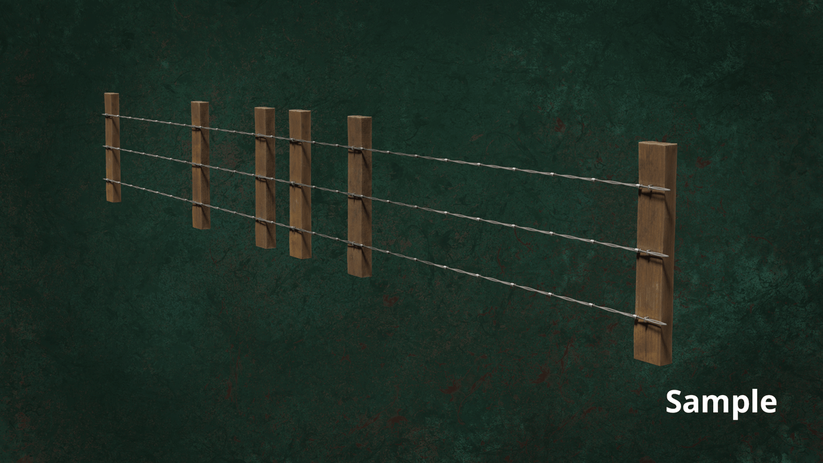 avptankpowerjc's tweet photo. Samples Fences Render - Military FencesWireB Series Metal Fortress Obstacle- N3P. Assets Game - Cycles in Low Samples. #b3d, #blender, #unity, #assets, #game, #props, #wires, #fences, #wireFences https://t.co/vfbmKA0hk7
