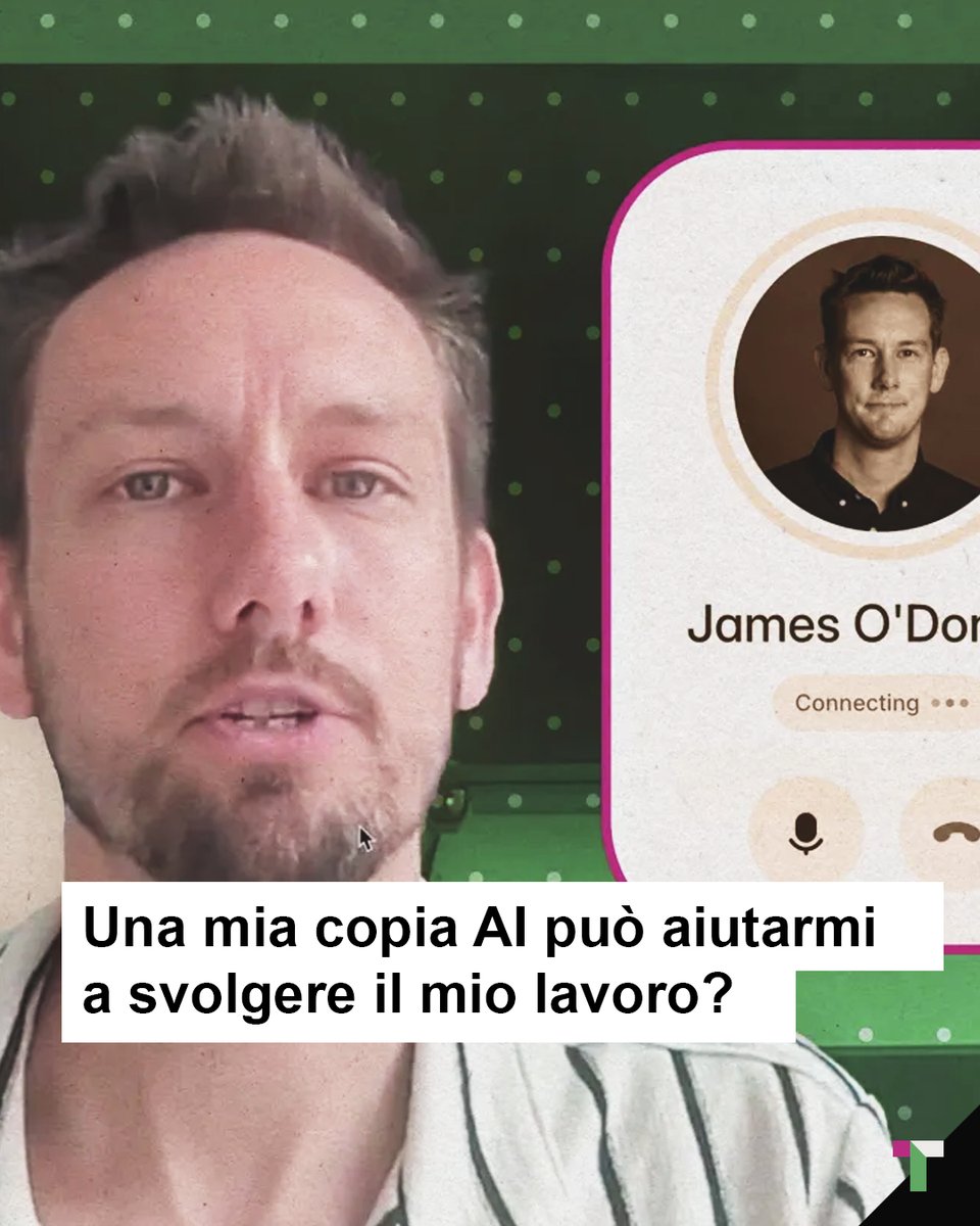 techreviewIT_'s tweet image. 👥 Una mia copia #AI può aiutarmi a svolgere il mio lavoro?

Per alcune persone, i #cloni #digitali realizzati con l’#IA rappresentano il #futuro dell’influenza e della #produttività: volti, voci e personalità su scala infinita.

Leggi l’articolo 👇
tinyurl.com/wmwb2xn9