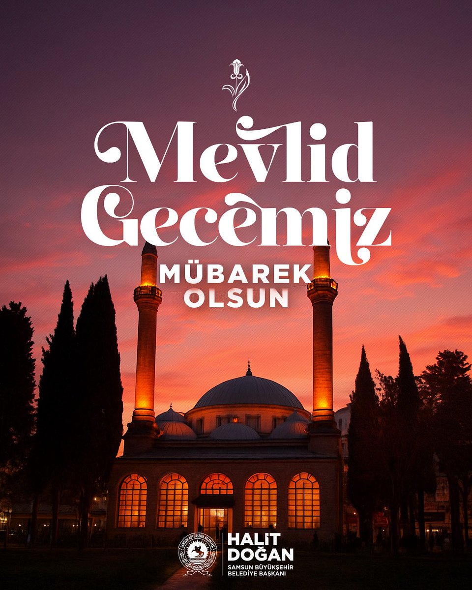 Âlemlere rahmet olarak gönderilen Peygamber Efendimiz Hz. Muhammed (S.A.V)’in dünyaya teşrifini idrak ettiğimiz mübarek Mevlid Gecemiz tüm İslâm âlemine hayırlar getirsin. 

Dualarımız kabul, Mevlid Gecemiz mübarek olsun.