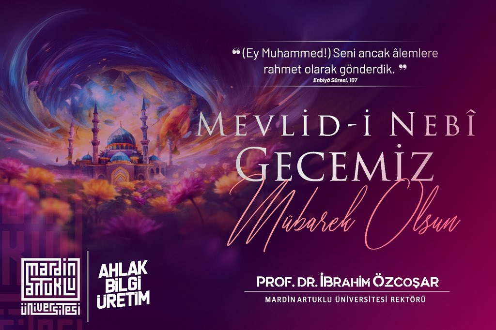 Bugün Mevlid-i Nebî Âlemlere rahmet olarak gönderilen Peygamber Efendimiz Hazreti Muhammed’in dünyayı teşrif ettiği gün.

Bu mübarek günün, tüm İslam âlemi için birlik, merhamet ve kardeşlik duygularını güçlendirmesini temenni ediyorum.

Gazze’de ve Filistin’de yaşanan zulmün bir