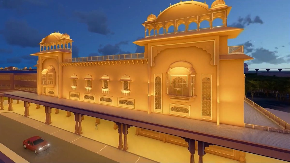 Siege4570's tweet image. Jaipur Railway Station is getting a world-class makeover under Amrit Bharat Station Scheme 🚆✨

₹717 cr project | Capacity: 1.75 lakh passengers daily | North Western Railway executing in phases.

(1/n)
#StationRedevelopment #AmritStations