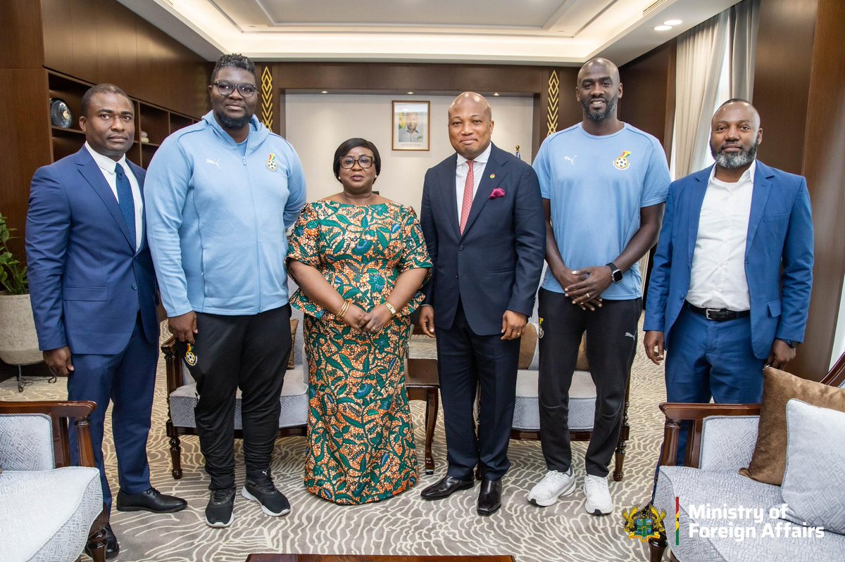 Thank you, Coach Otto Addo for the warm visit. 

Our Foreign Ministry is proud to keep facilitating the international requirements of our gallant Black Stars and all national teams. 

Sports Diplomacy shall remain a priority.