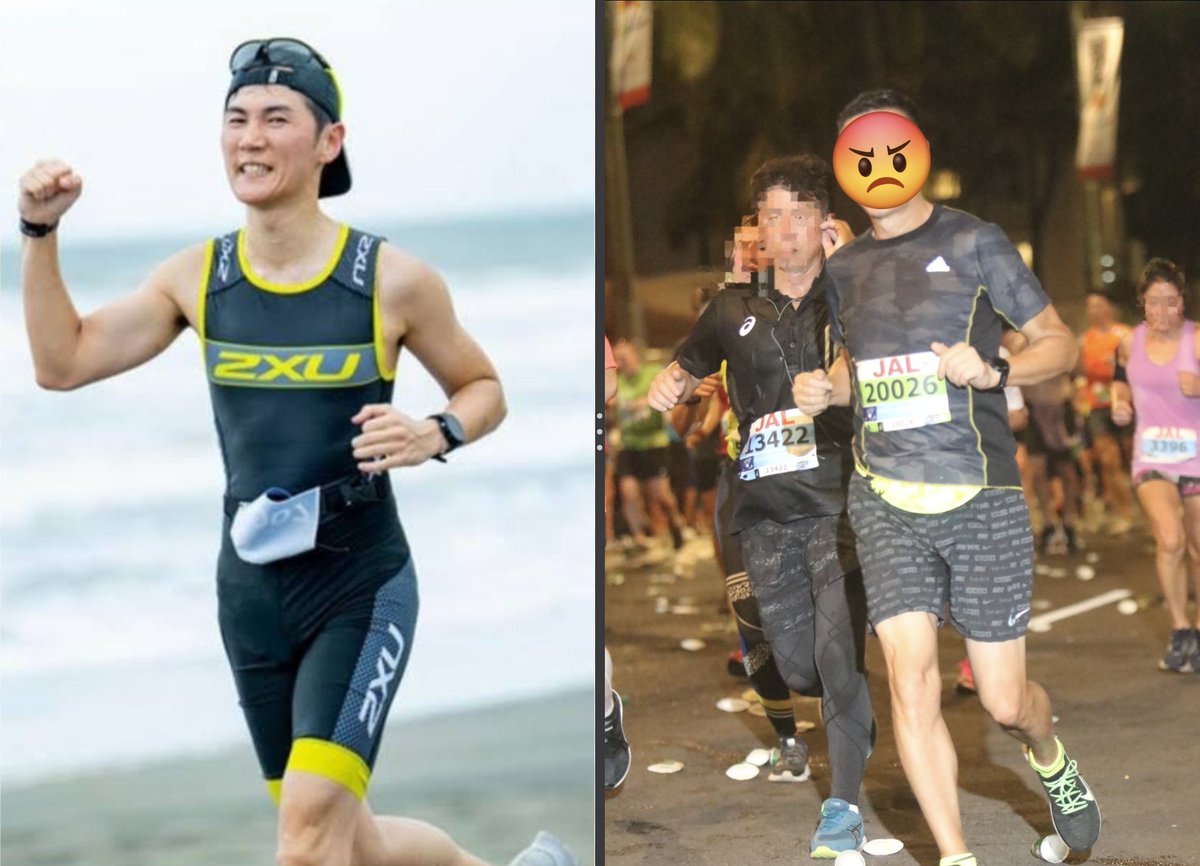 石丸さんトライアスロン時の写真と私のホノルルマラソン数年前の写真。再生の道のイベントで参加費として寄付を募りマラソン大会とかしてくれると楽しそう。再生の道チームと各地ボランティアチームのチームリレー戦とかを真剣勝負で。再生の道チームに石丸さん、吉田さん、船本さん、須浪さんとかで組